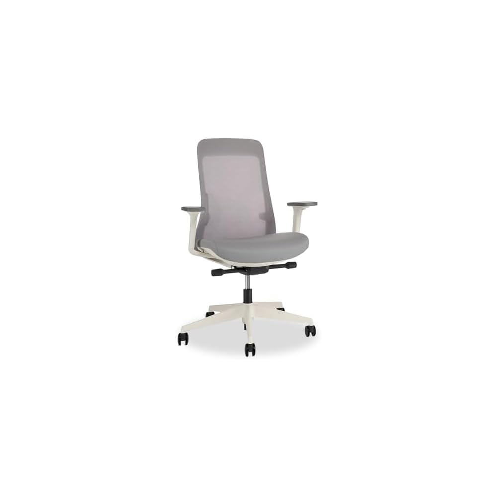 UPLIFT DESK Bolan High Back Ergonomic Office Chair - Lumbar Support, Mesh Back, 4D Armrests, and 40° Recline Desk Chair with 11-Point Adjustability, Cylinder Options, 300 lb Capacity (Fog)
