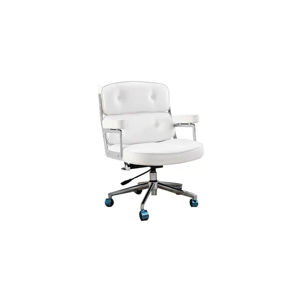 Robin Chair Office Chair Lift Swivel Computer Chair Solid Wood Boss Sofa Chair(Black)
