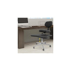 Ergonomic Cross Legged Office Chair Mobile Cross Chair with Wheels, Adjustable Height Computer Chair with Back Support for Yoga Home Office