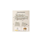 Amada 95'' Power Reclining Sofa Oversized, 3-Seater, Zero Gravity, Beige