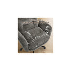 FiveWillowise Cross Legged Office Chair with Flip-up Arms&Hight Back,Grey