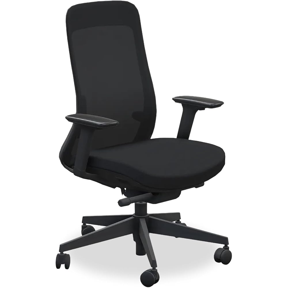 UPLIFT DESK Bolan High Back Ergonomic Office Chair - Lumbar Support, Mesh Back, 4D Armrests, and 40° Recline Desk Chair with 11-Point Adjustability, Cylinder Options, 300 lb Capacity (Fog)