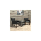 Boss Office Products Reception Box Arm Chair with Mahogany Finish in Black (B629M)