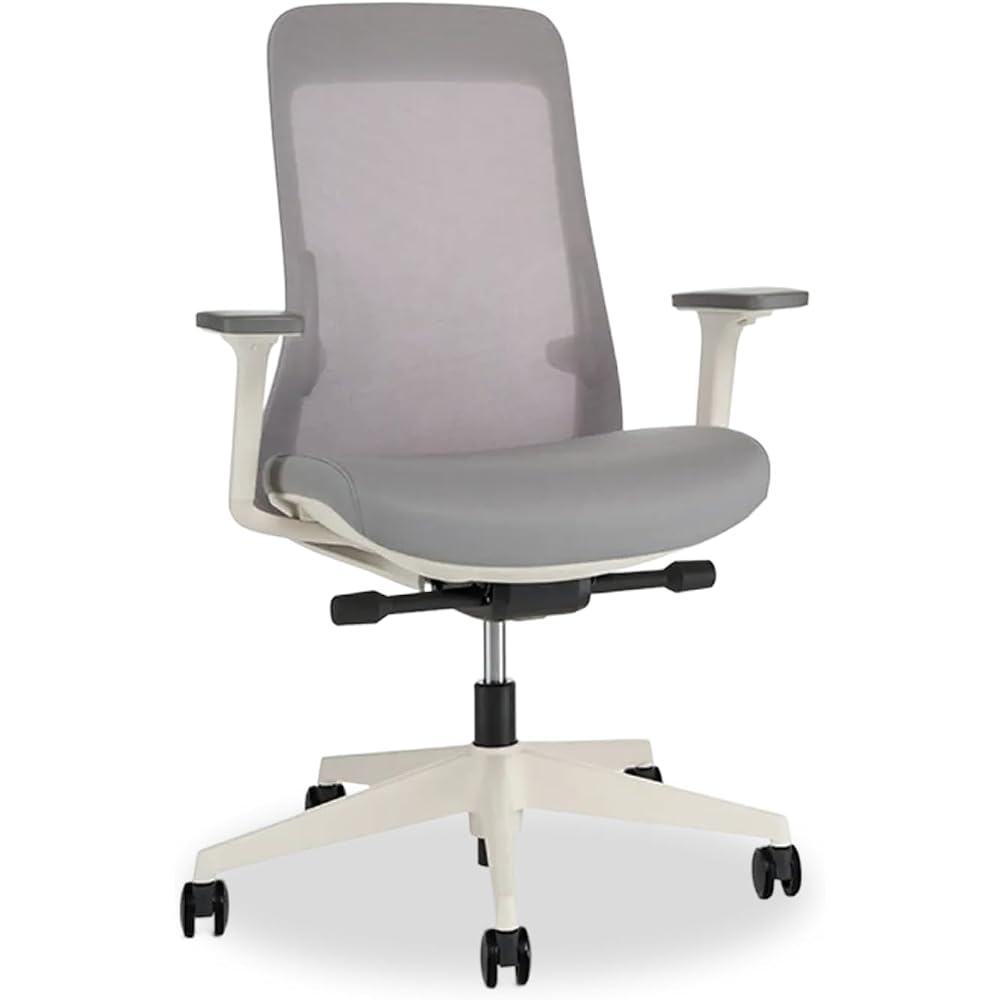 UPLIFT DESK Bolan High Back Ergonomic Office Chair - Lumbar Support, Mesh Back, 4D Armrests, and 40° Recline Desk Chair with 11-Point Adjustability, Cylinder Options, 300 lb Capacity (Fog)