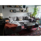 Homall 72" L Shaped Sofa Couches for Small Spaces, Apartment Charcoal Gray